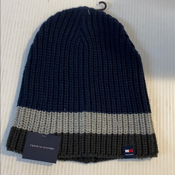 Tommy Hilfiger slouchy patriot hat toboggan NWT - Picture 3 of 5